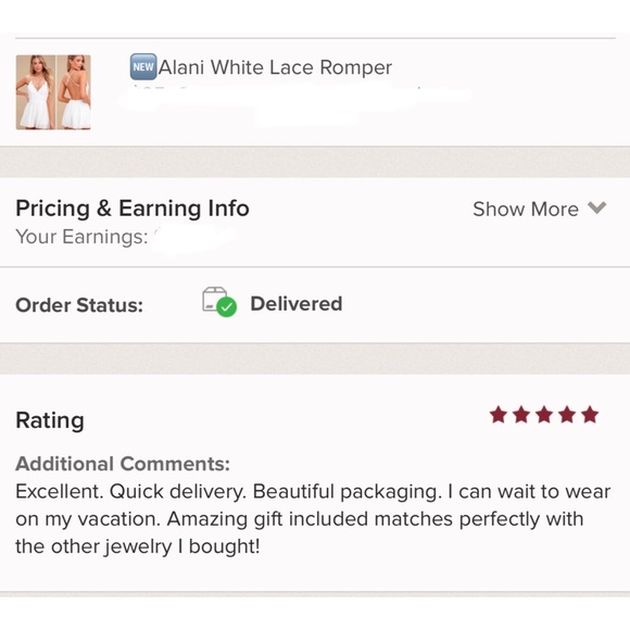 🆕Alani White Lace Romper - Picture 6 of 6